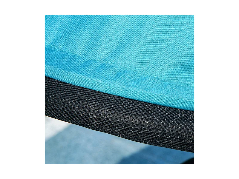 Tricycle évolutif 6-en-1 avec canne poussoir, siège réglable, harnais 5 points, panier et porte-gobelet, plastique, bleu (95x50x106 cm)