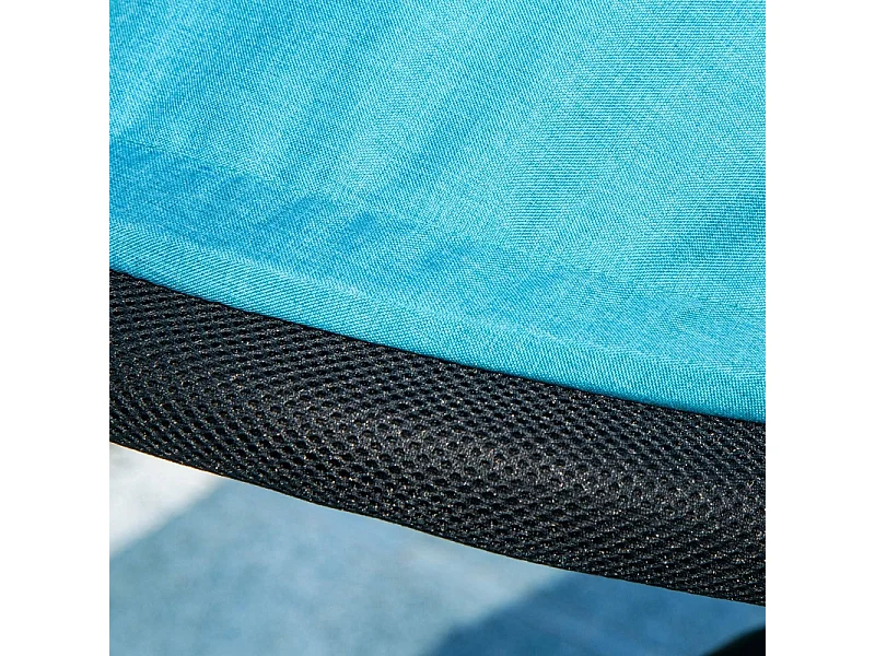 Tricycle évolutif 6-en-1 avec canne poussoir, siège réglable, harnais 5 points, panier et porte-gobelet, plastique, bleu (95x50x106 cm)