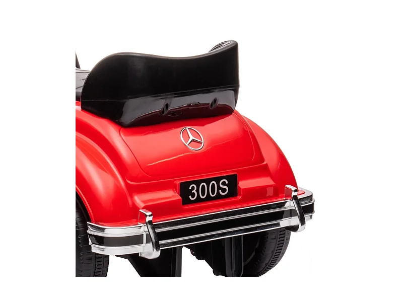 Voiture à pédales pour enfants, design classique, métal, rouge (77.5x41.5x45cm)