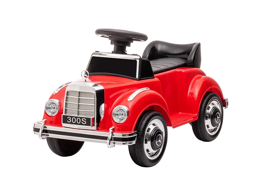 Kindertrapauto, klassiek design, metaal, rood (77,5x41,5x45cm)