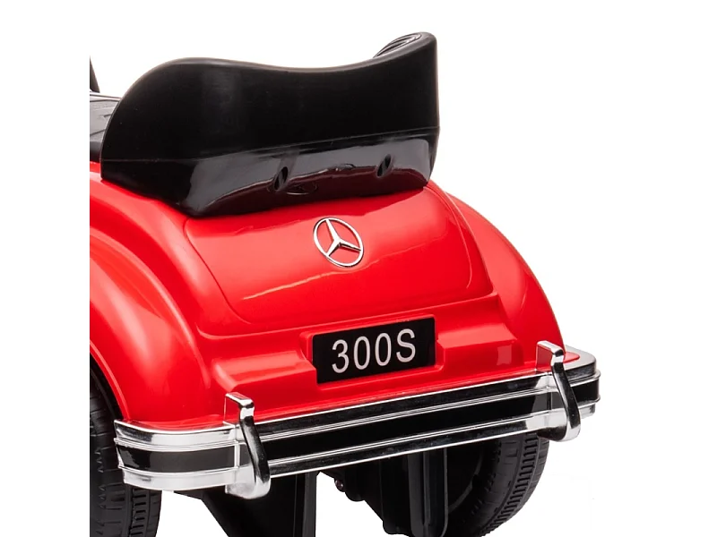 Voiture à pédales pour enfants, design classique, métal, rouge (77.5x41.5x45cm)