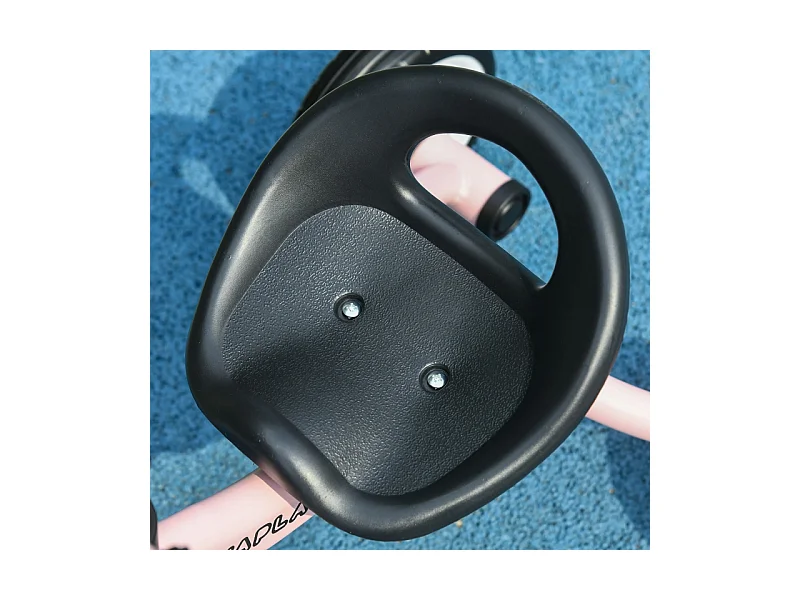 Tricycle pour enfants 2-5 ans, siège réglable, sonnette, panier, cadre métallique, rose (70.5x53x58cm)