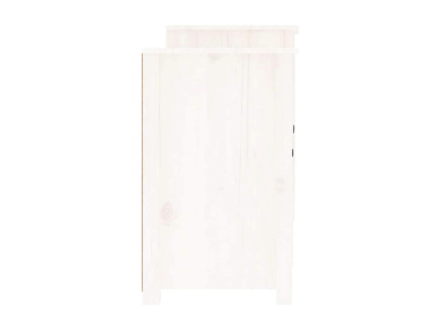 Buffet Blanc 164x37x68 cm Bois massif de pin