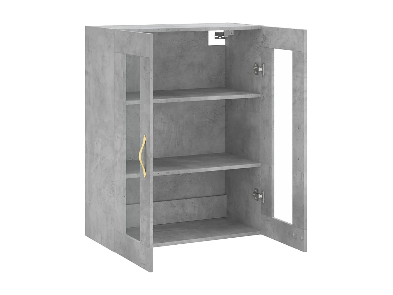 Armoire murale gris béton 69,5x34x90 cm