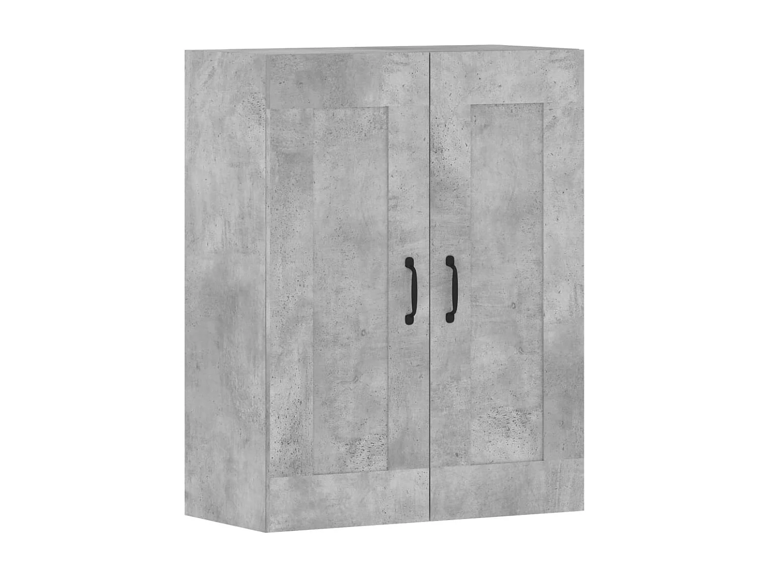 Armoires murales 2 pcs gris béton bois d'ingénierie