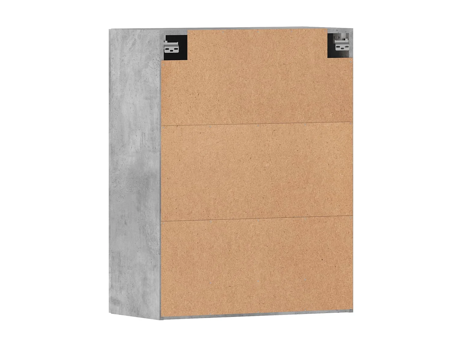 Armoires murales 2 pcs gris béton bois d'ingénierie