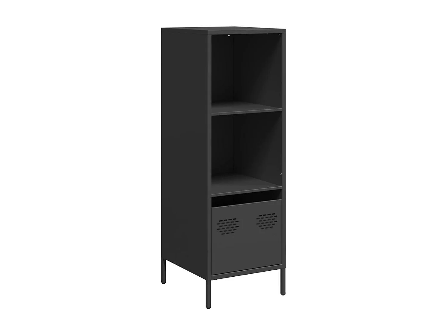 Buffet haut noir 35x39x103,5 cm acier