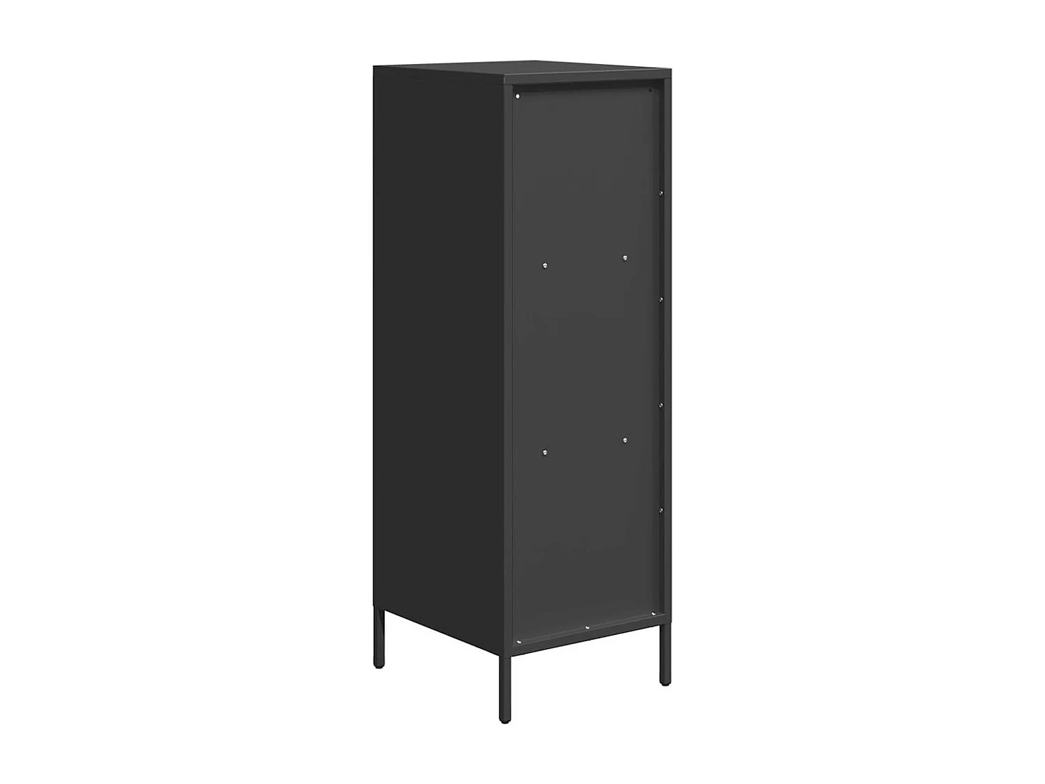 Buffet haut noir 35x39x103,5 cm acier