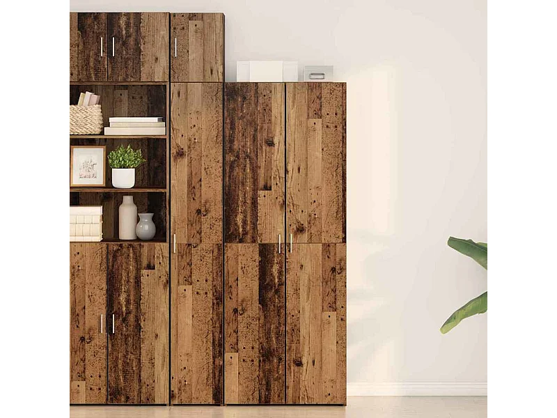 Buffet Bois Ancien 70x42.5x185 cm Bois d'ingénierie