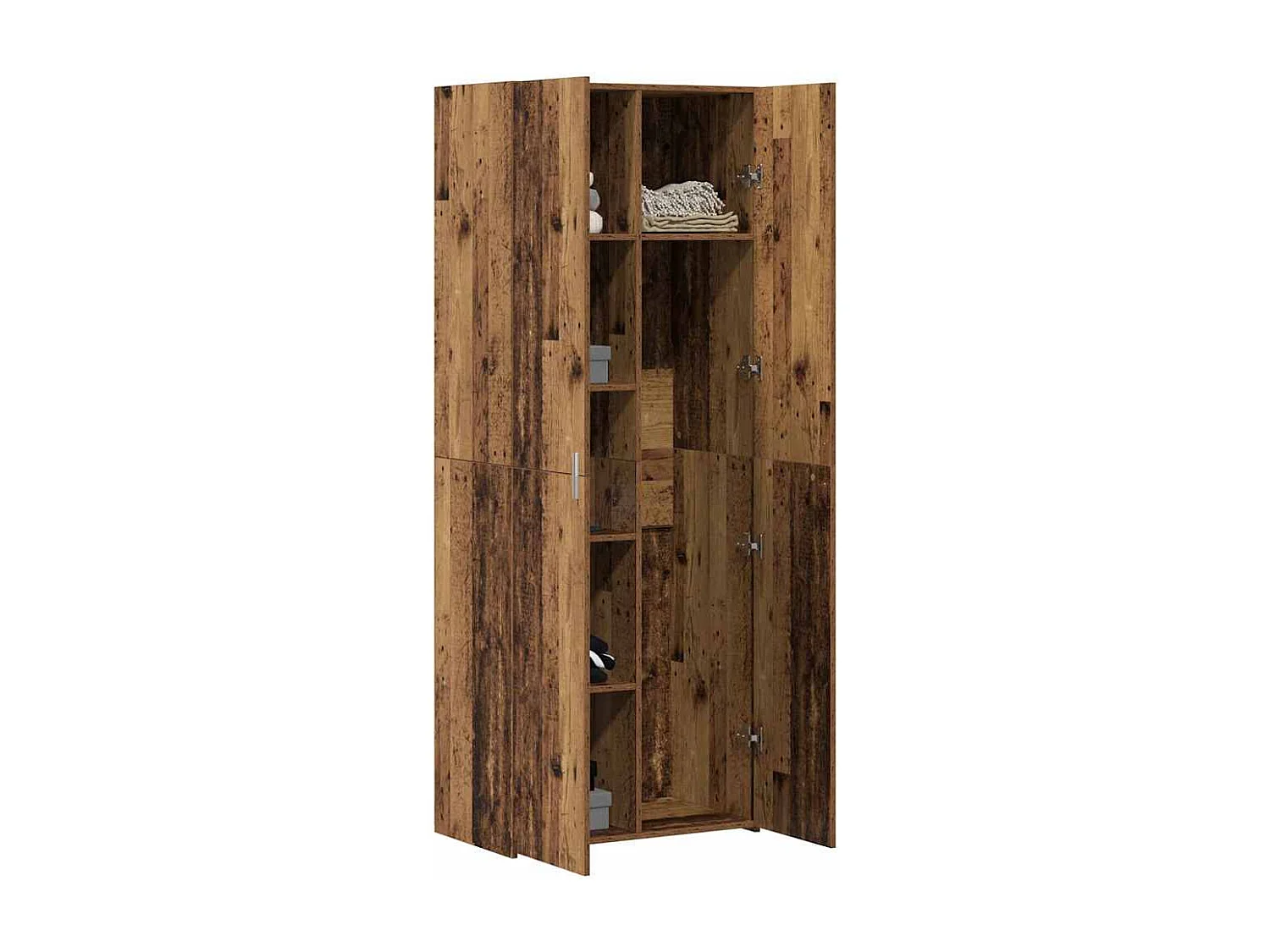 Buffet Bois Ancien 70x42.5x185 cm Bois d'ingénierie