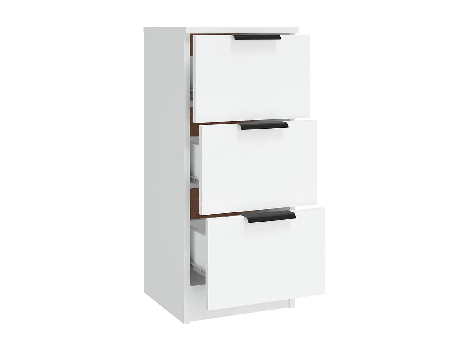 Buffets 3 pcs Blanc Bois d'ingénierie