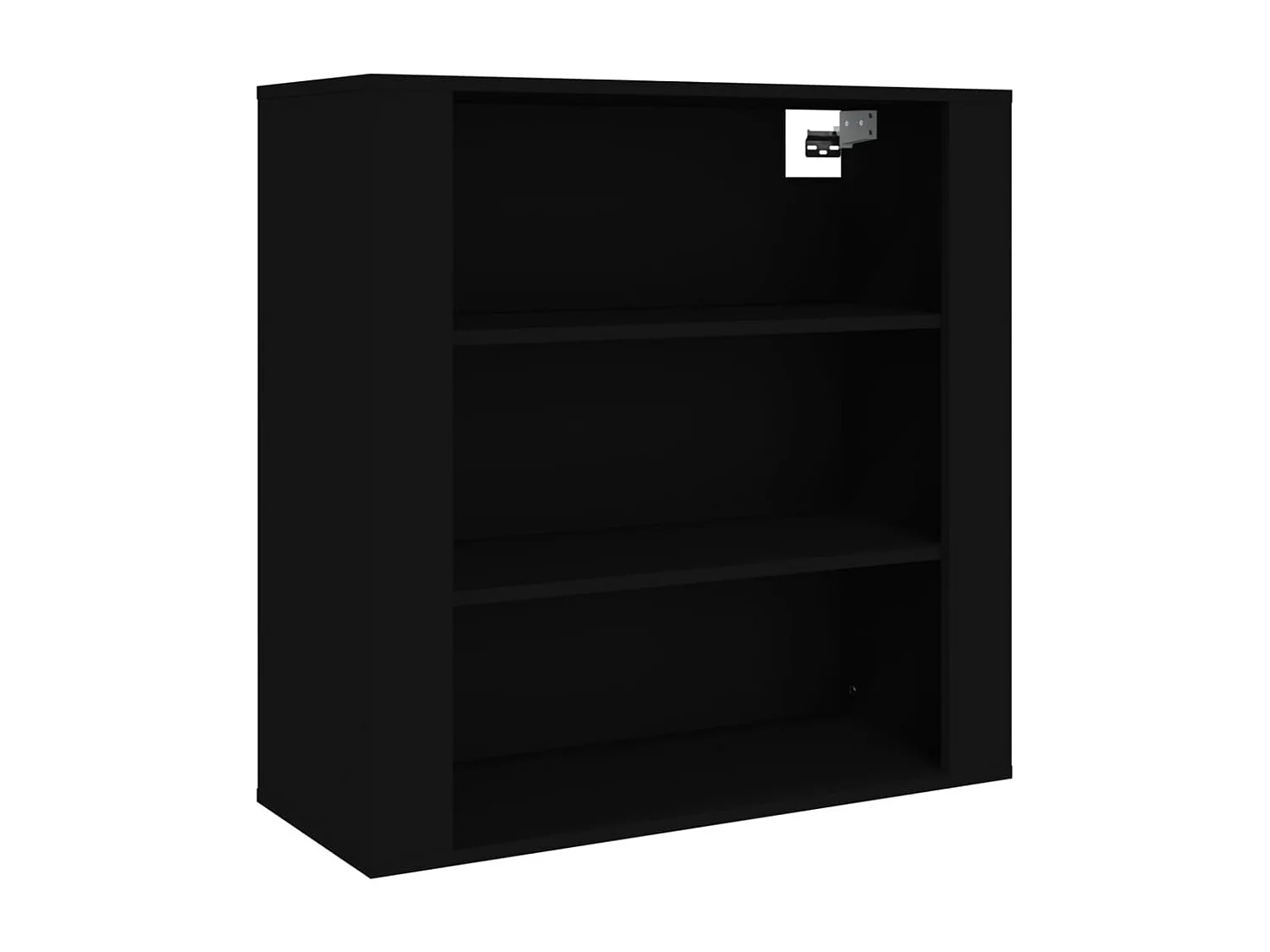 Zwarte bewerkte houten hoge dressoir