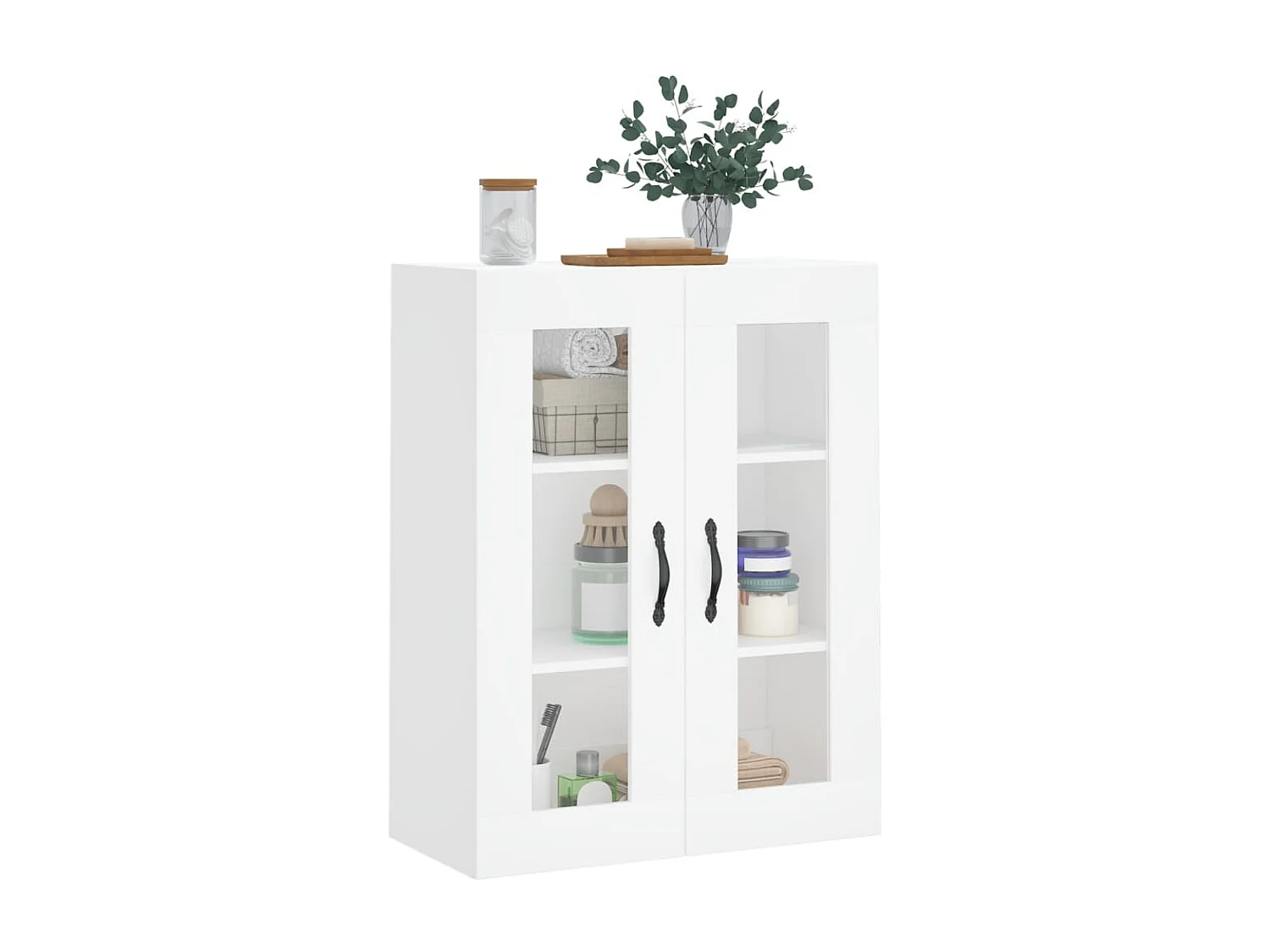 Armoire murale blanc 69,5x34x90 cm bois d'ingénierie