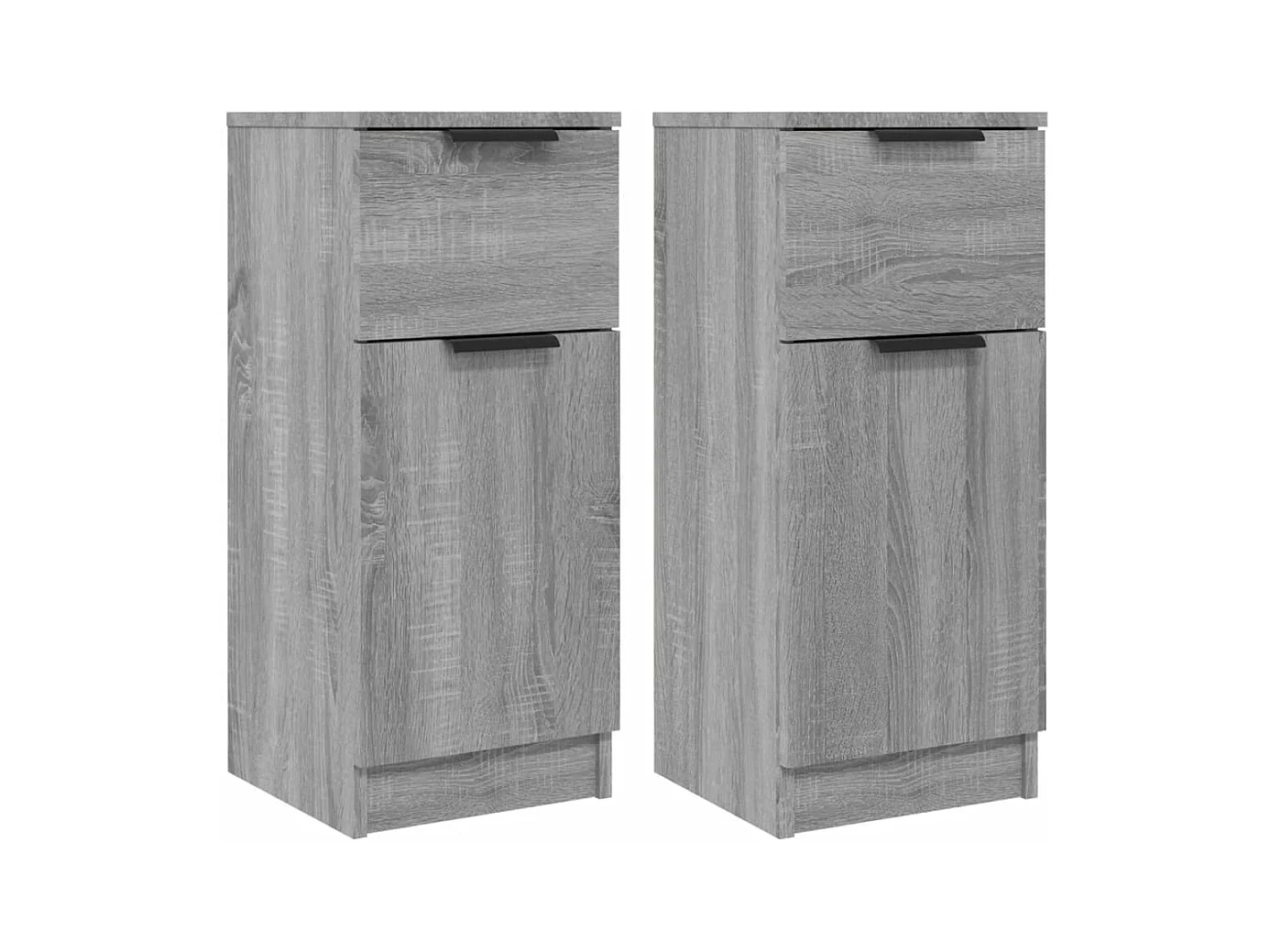 Buffets 2 pcs Sonoma gris 30x30x70 cm Bois d'ingénierie