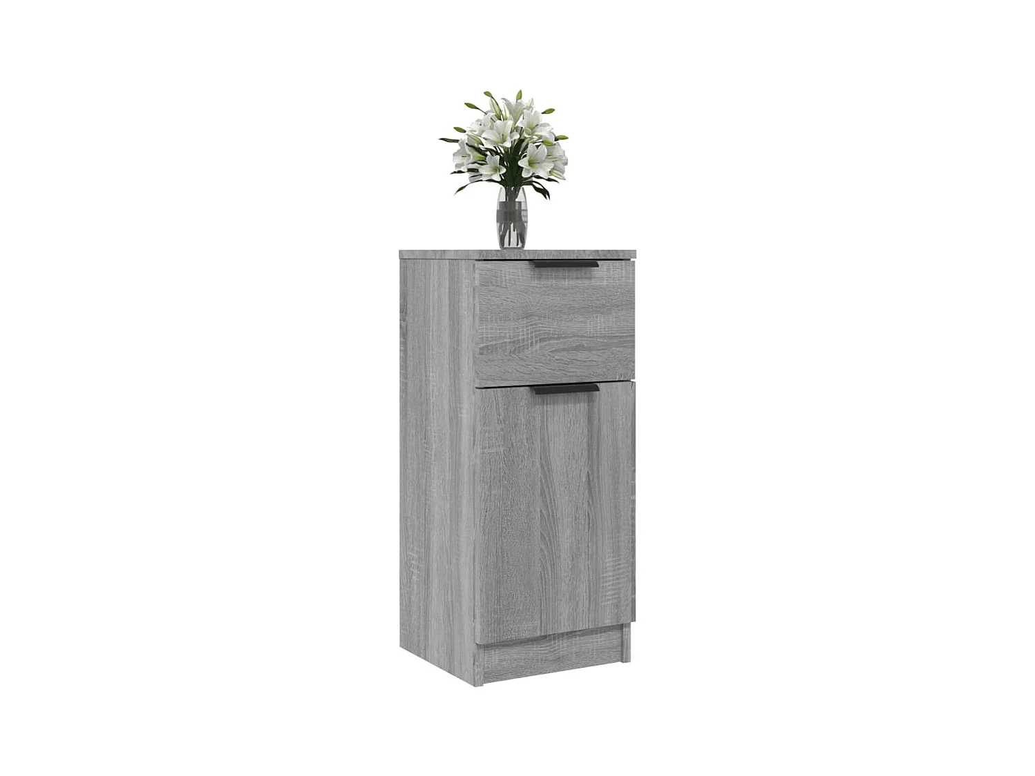 Buffets 2 pcs Sonoma gris 30x30x70 cm Bois d'ingénierie