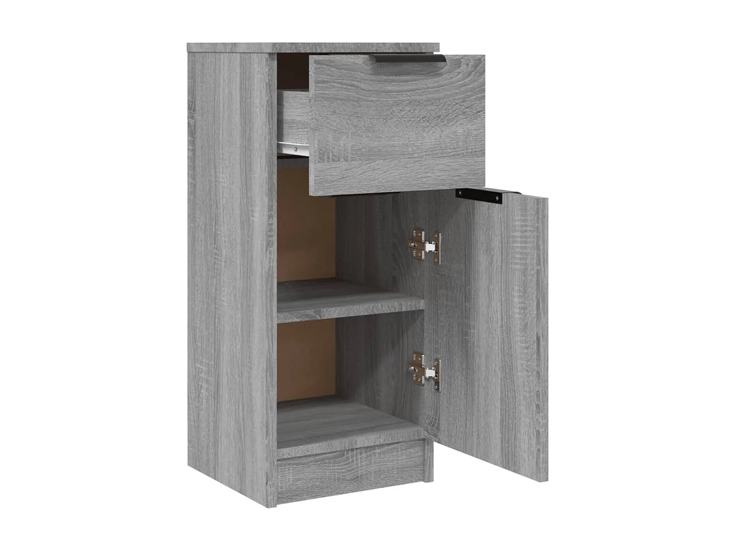 Sideboards 2 Stk. Sonoma grau 30x30x70 cm Holzwerkstoff