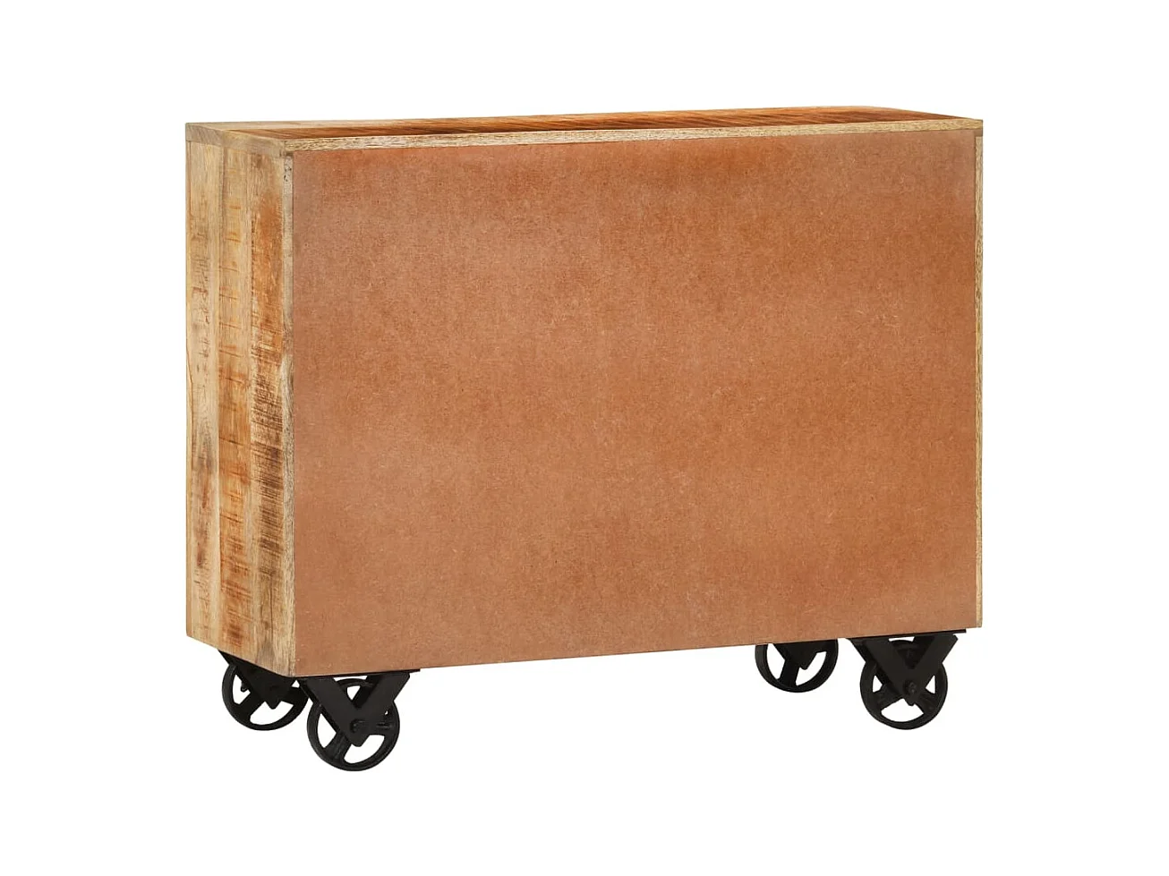 Buffet avec 3 tiroirs 80x30x65 cm bois de manguier brut massif