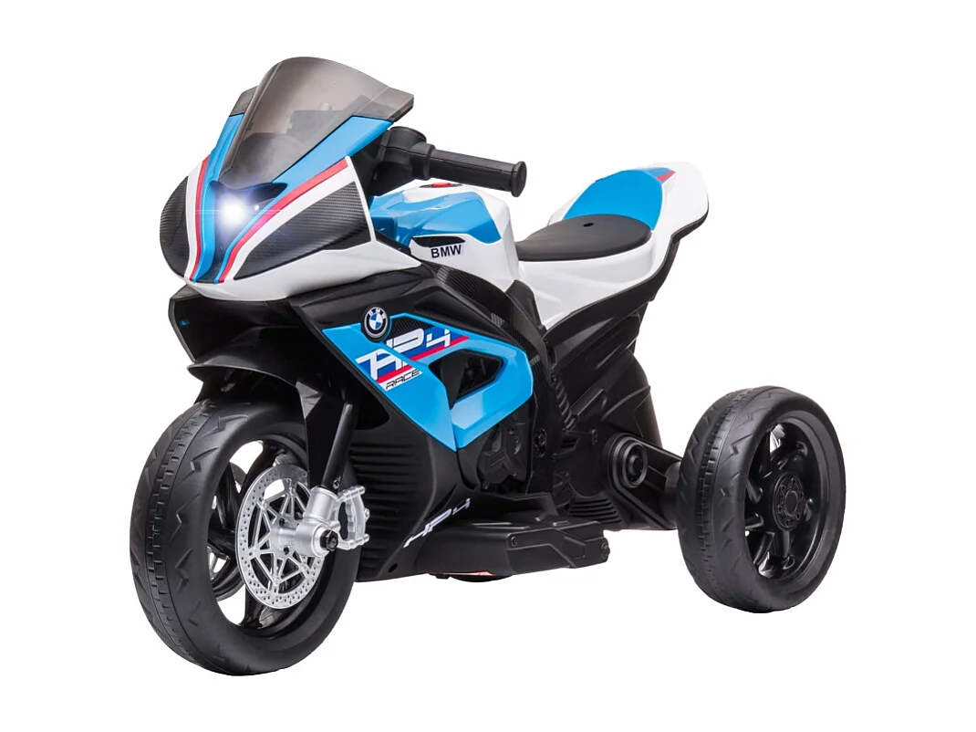 Moto électrique pour enfants, avec phare, 3 modes musique, métal, bleu (82.5x42x54cm)
