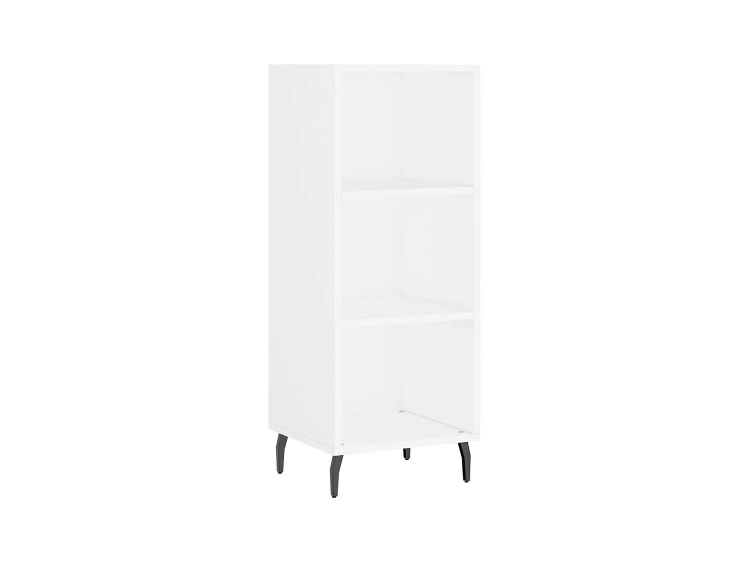 Wit hoog dressoir 34,5x34x180 cm Technisch hout