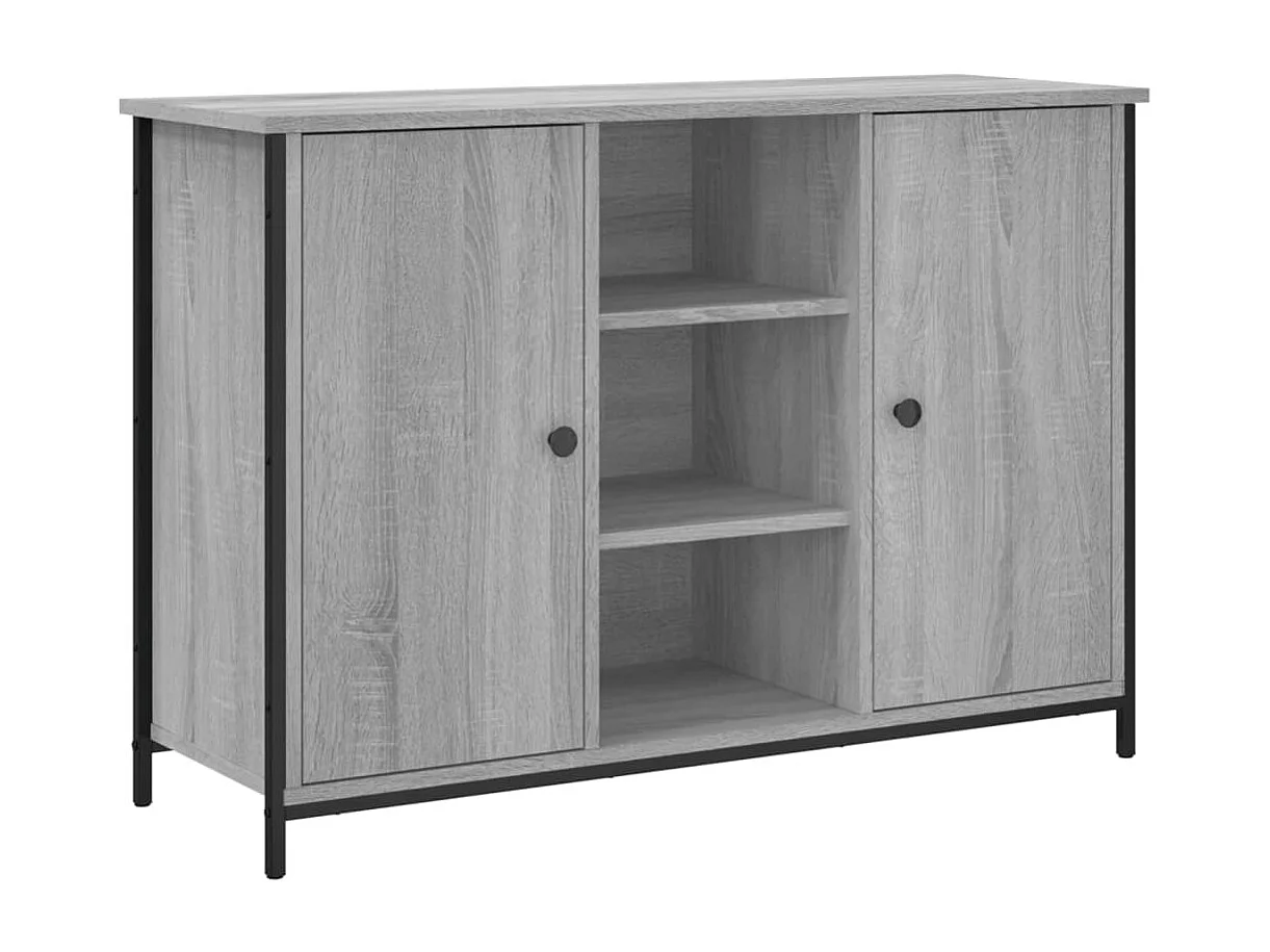 Buffet sonoma gris 100x35x70 cm bois d'ingénierie