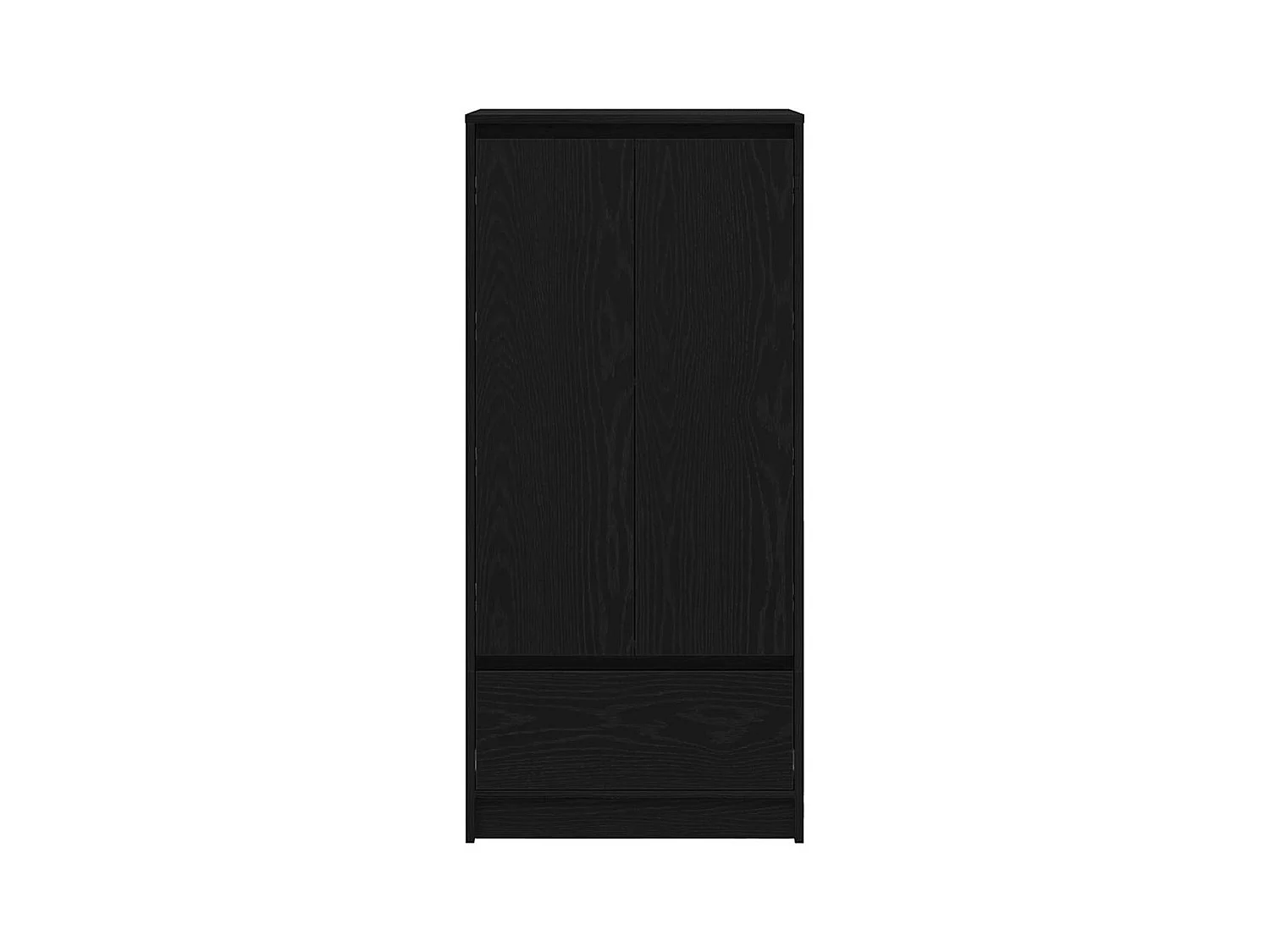 Armoire avec tiroir chêne noir 55,5x34x119,5 cm bois ingénierie