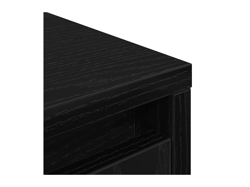 Armoire avec tiroir chêne noir 55,5x34x119,5 cm bois ingénierie