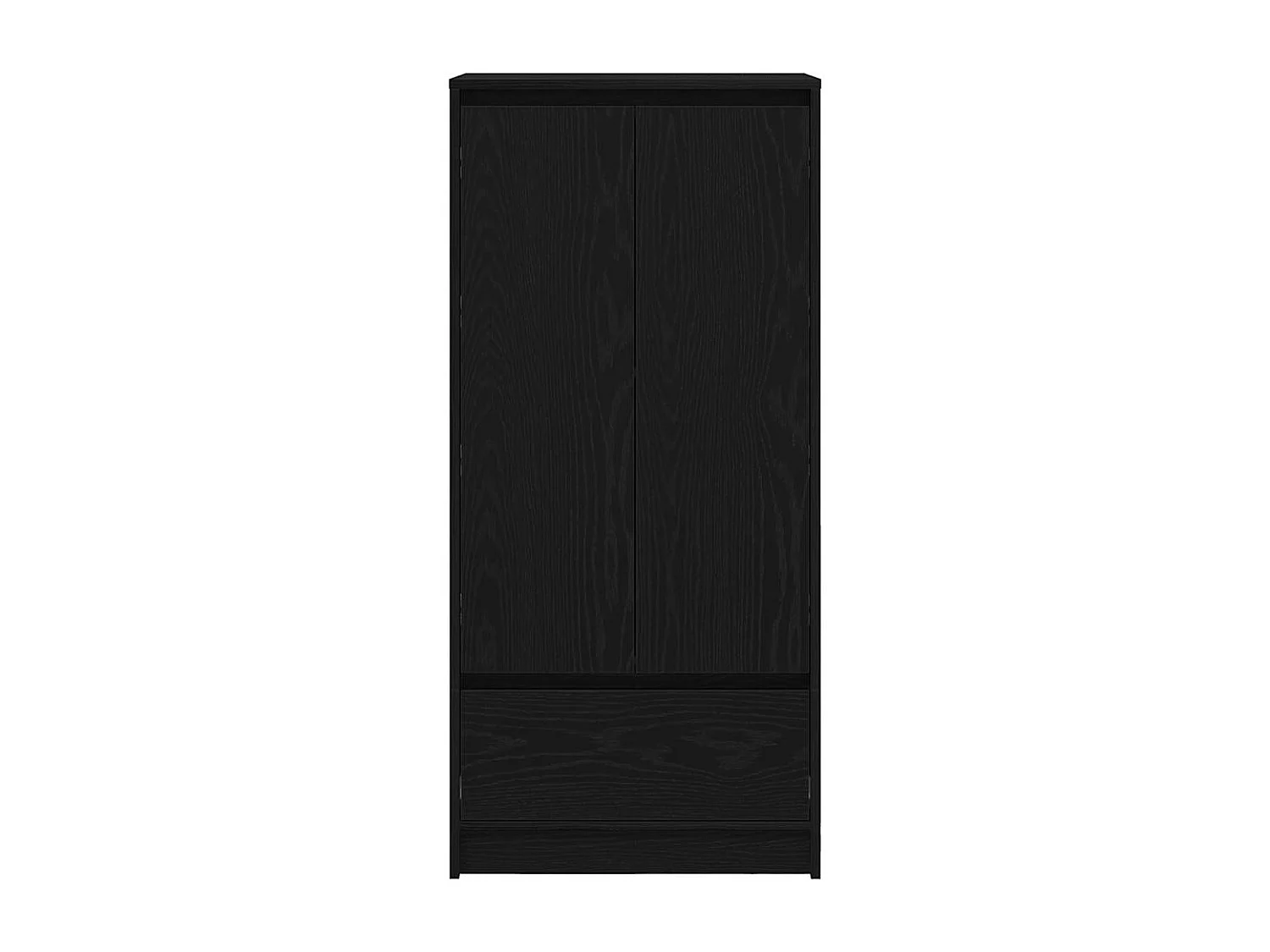 Armoire avec tiroir chêne noir 55,5x34x119,5 cm bois ingénierie