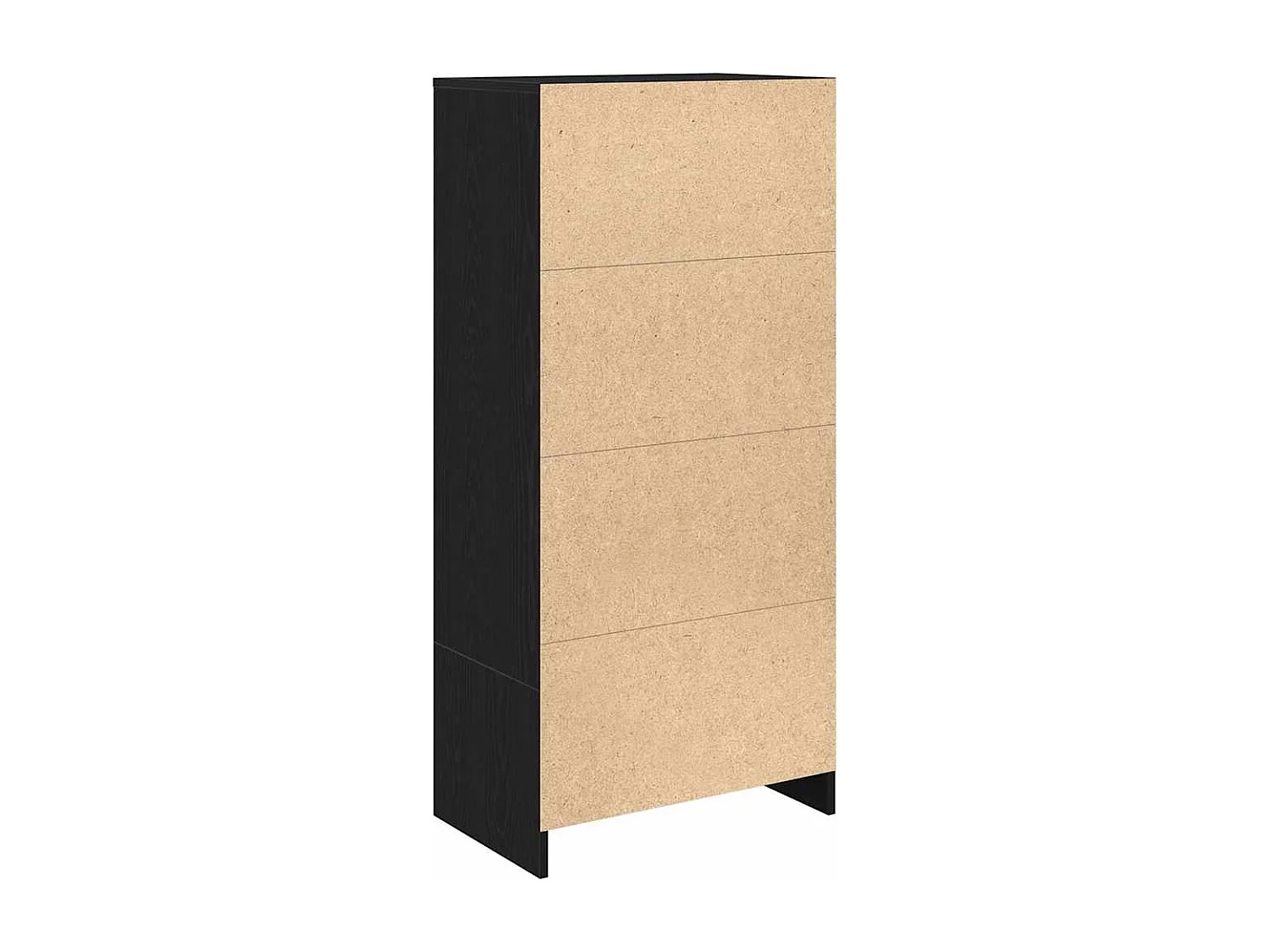 Armoire avec tiroir chêne noir 55,5x34x119,5 cm bois ingénierie