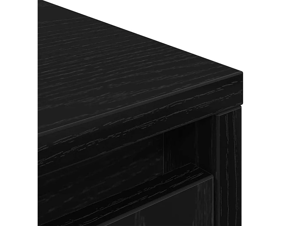 Armoire avec tiroir chêne noir 55,5x34x119,5 cm bois ingénierie