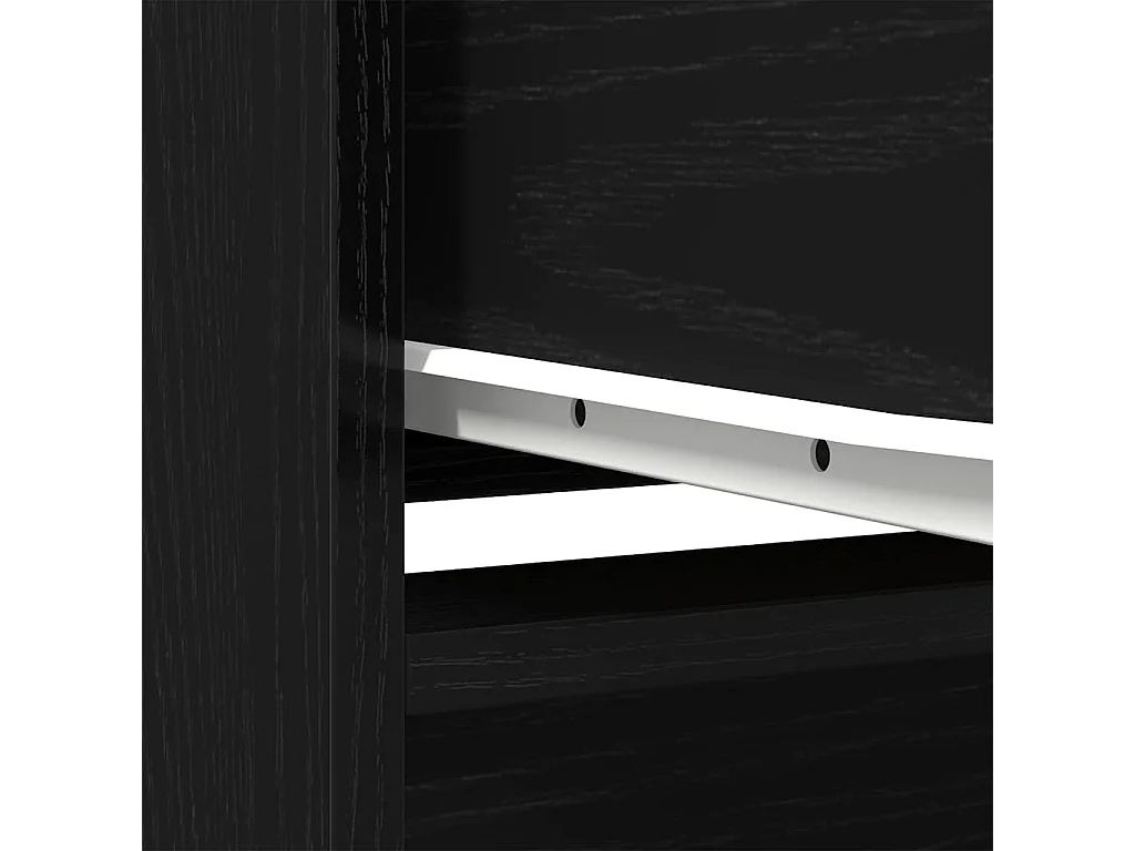 Armoire avec tiroir chêne noir 55,5x34x119,5 cm bois ingénierie