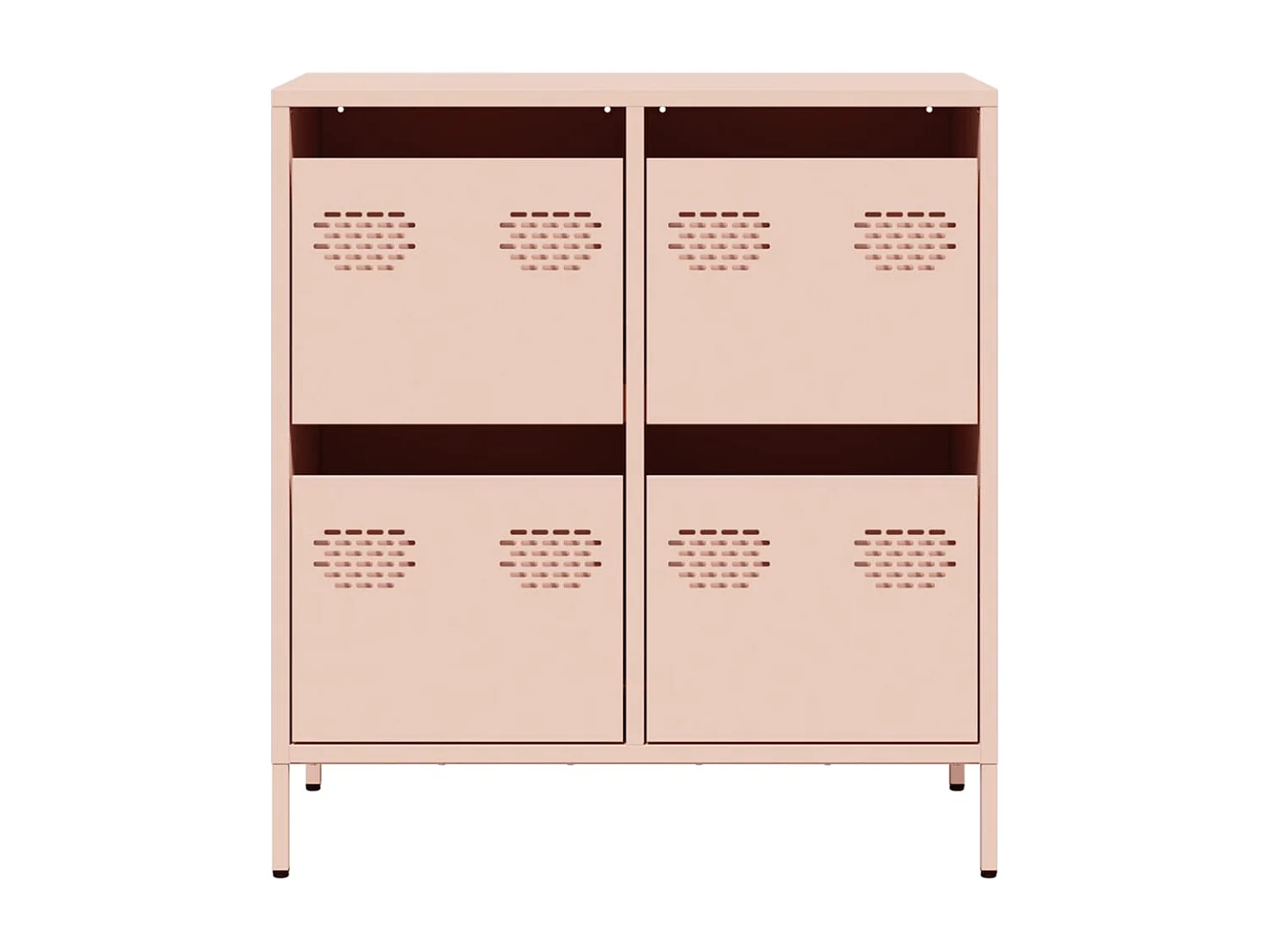 Buffet rose 68x39x73,5 cm acier laminé à froid
