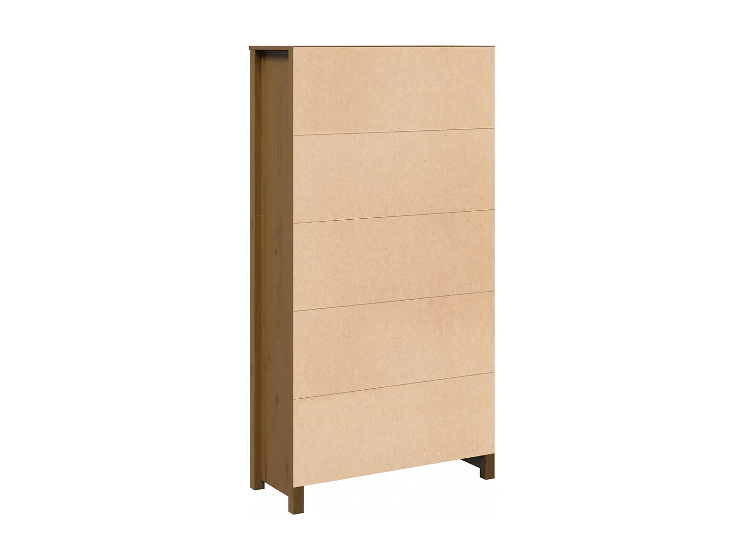 Buffet haut Marron miel 80x35x154 cm Bois massif de pin