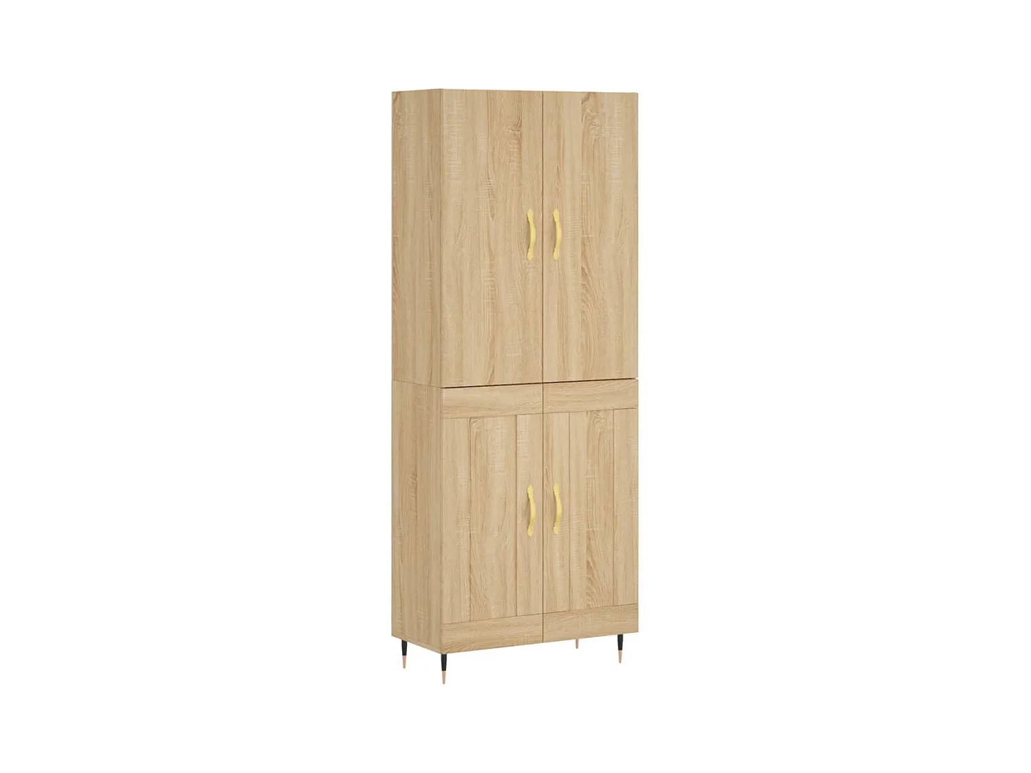 Hoog dressoir Sonoma eiken 69,5x34x180 cm Technisch hout