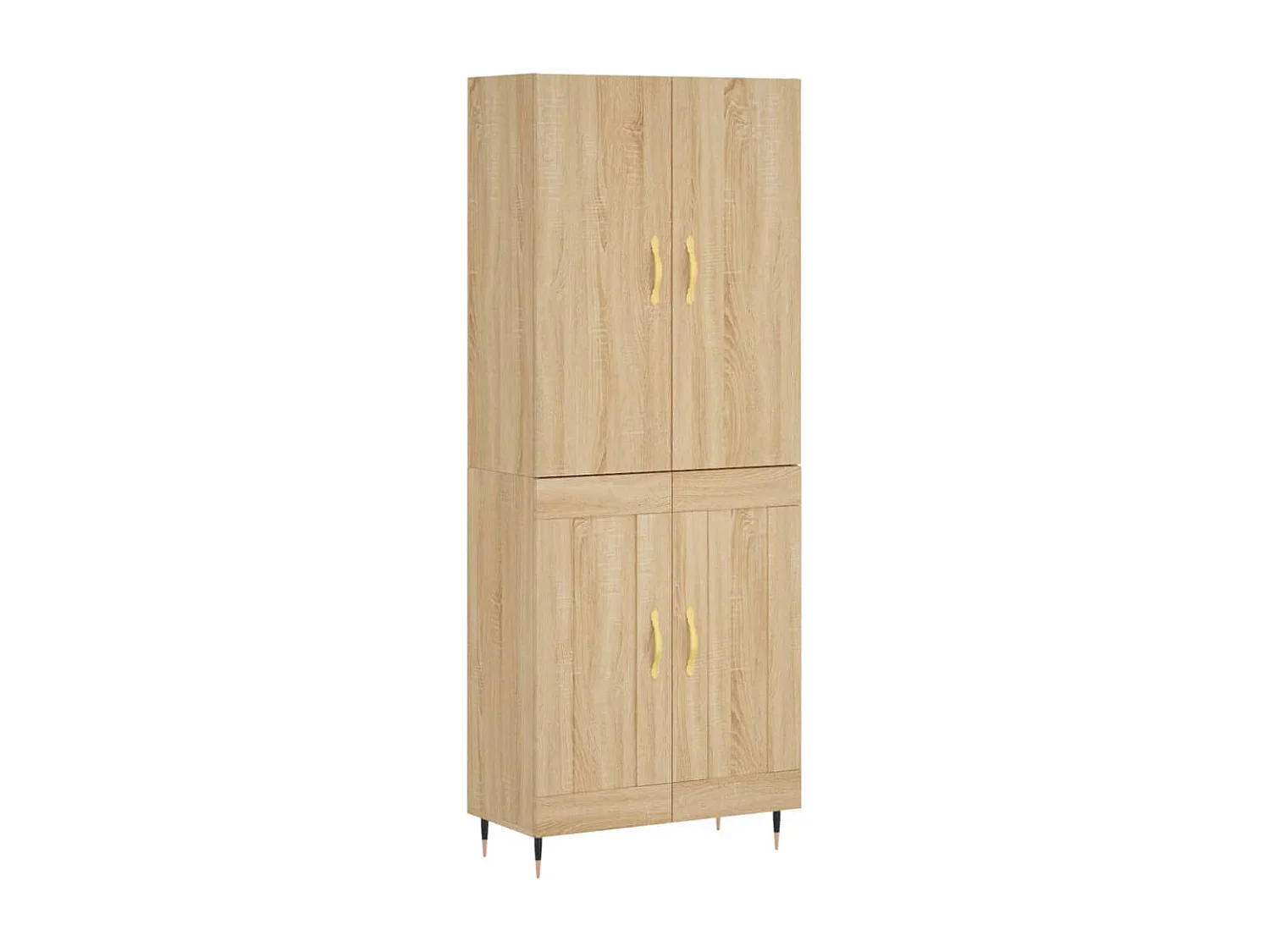 Hoog dressoir Sonoma eiken 69,5x34x180 cm Technisch hout