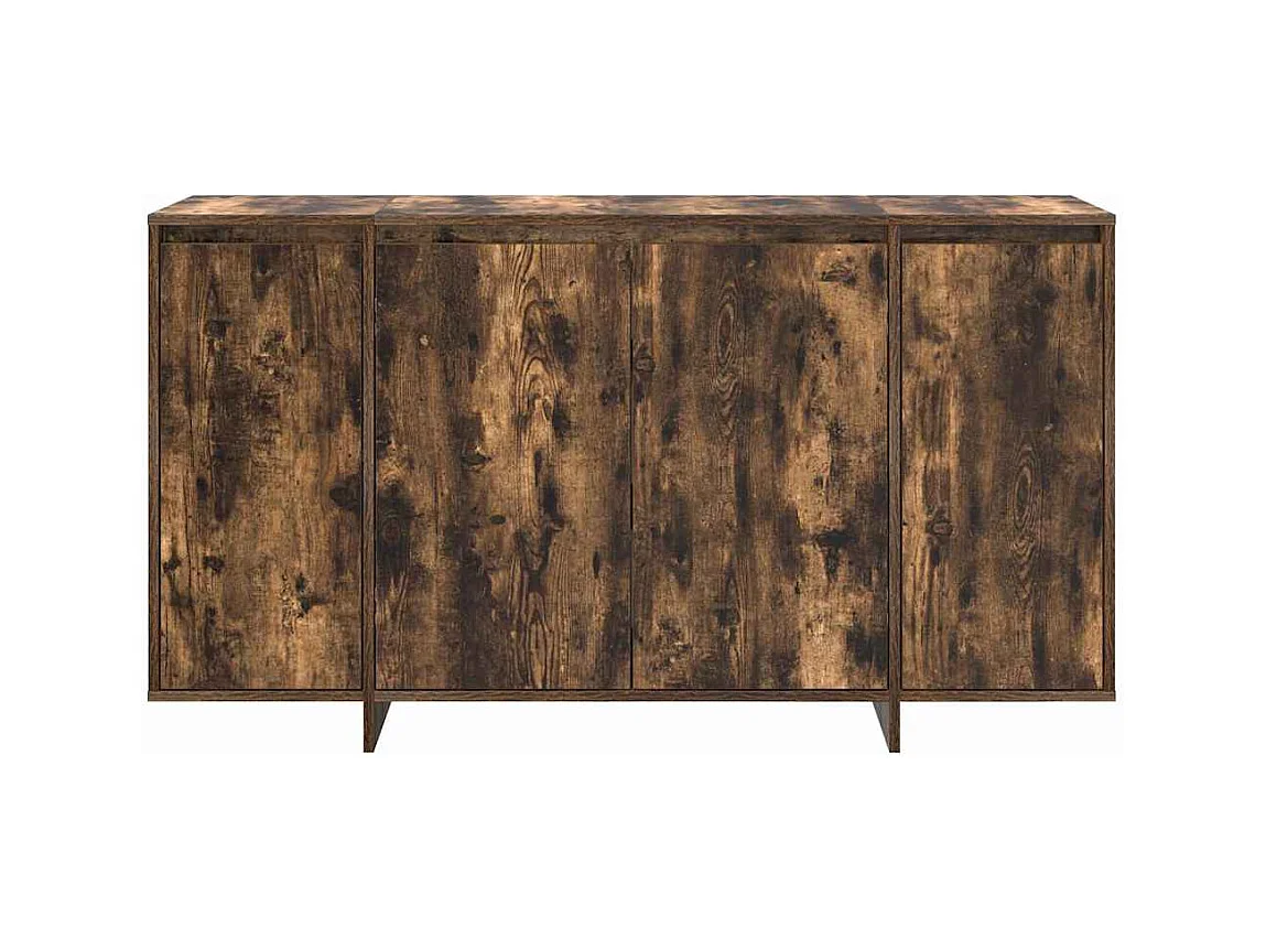 Buffet en Chêne Fumé Chêne Fumé Bois 135 x 41 x 75 cm Rangement