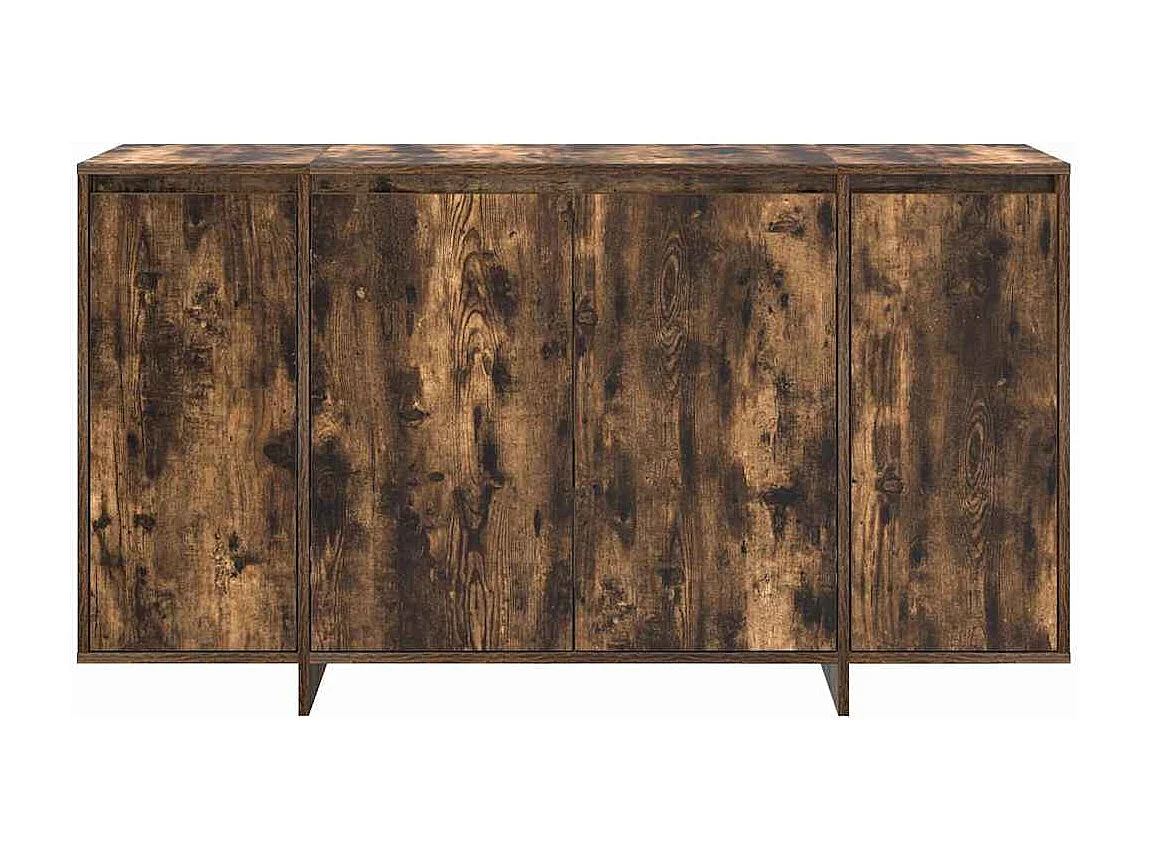 Buffet en Chêne Fumé Chêne Fumé Bois 135 x 41 x 75 cm Rangement