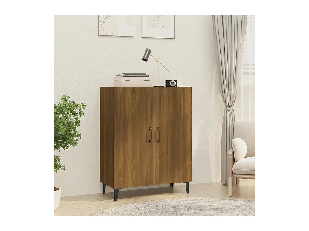 Buffet Chêne marron 70x34x90 cm Bois d'ingénierie