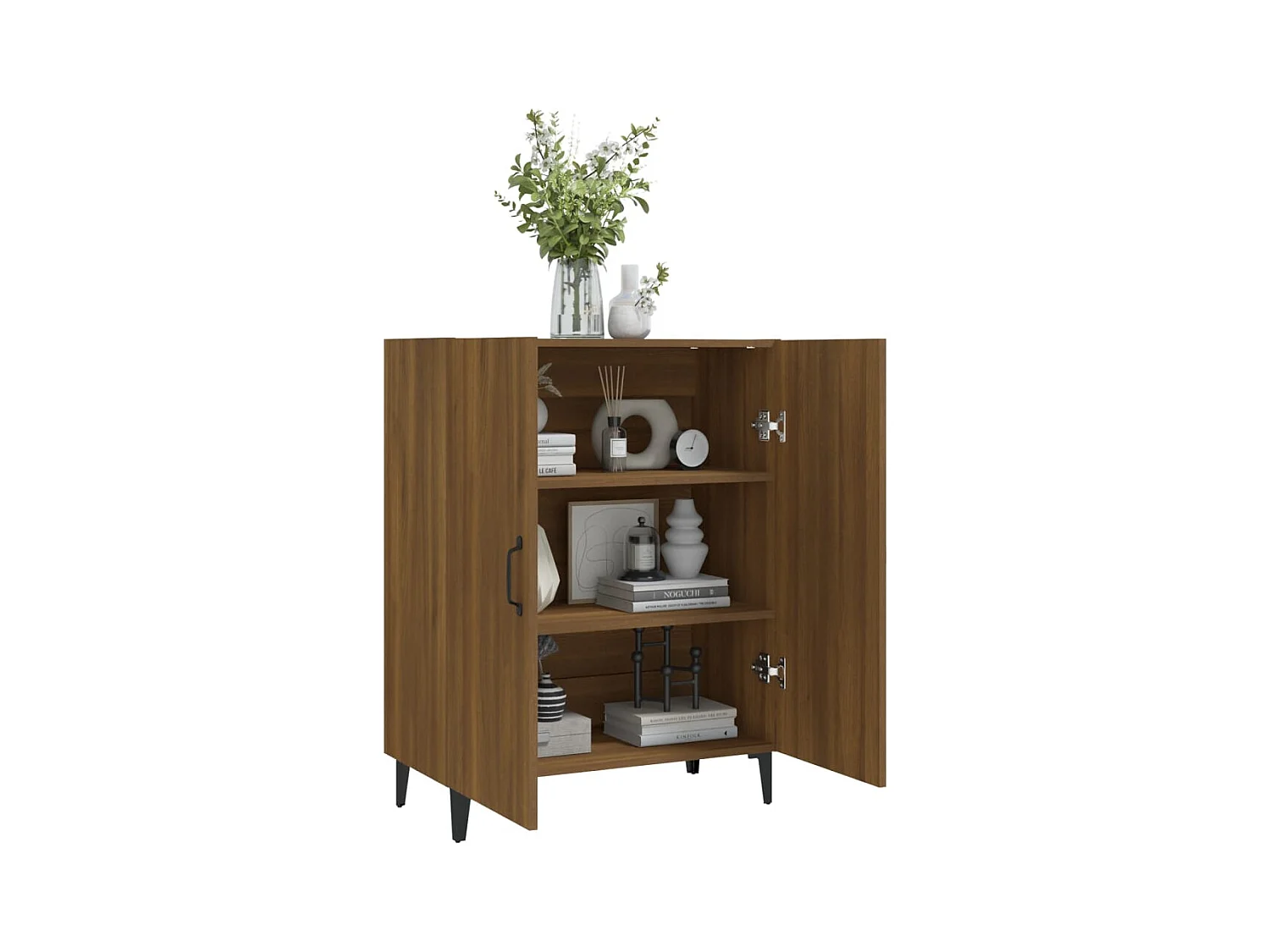 Buffet Chêne marron 70x34x90 cm Bois d'ingénierie