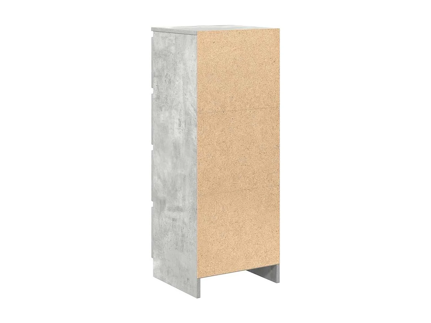 Buffet gris béton 37,5x35x99 cm bois d'ingénierie