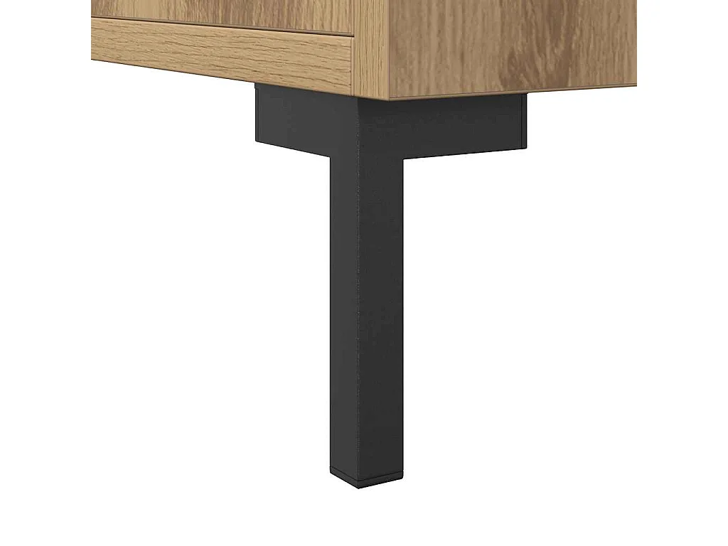 Credenza artigianale in rovere 90x34x80 cm in legno ingegnerizzato