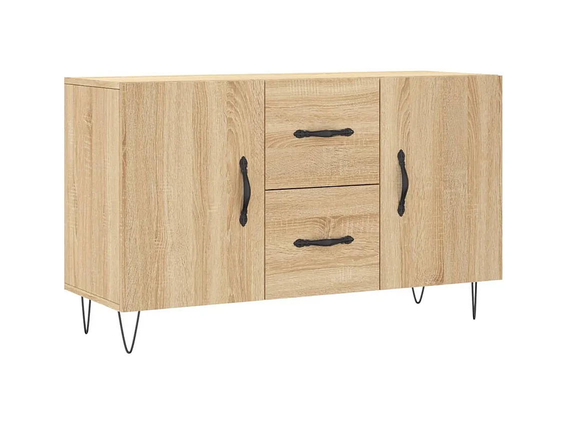 Buffet chêne sonoma 100x36x60 cm bois d'ingénierie