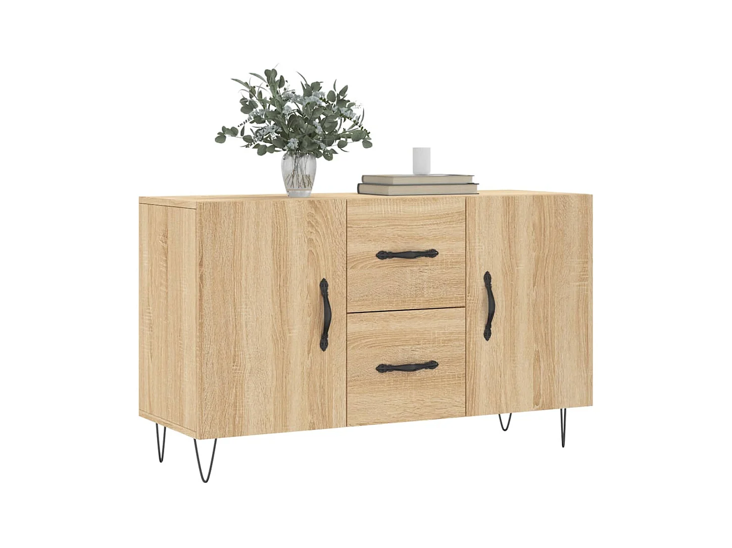Buffet chêne sonoma 100x36x60 cm bois d'ingénierie