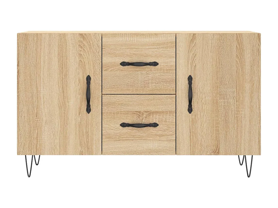 Buffet chêne sonoma 100x36x60 cm bois d'ingénierie