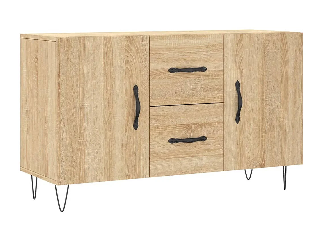 Buffet chêne sonoma 100x36x60 cm bois d'ingénierie