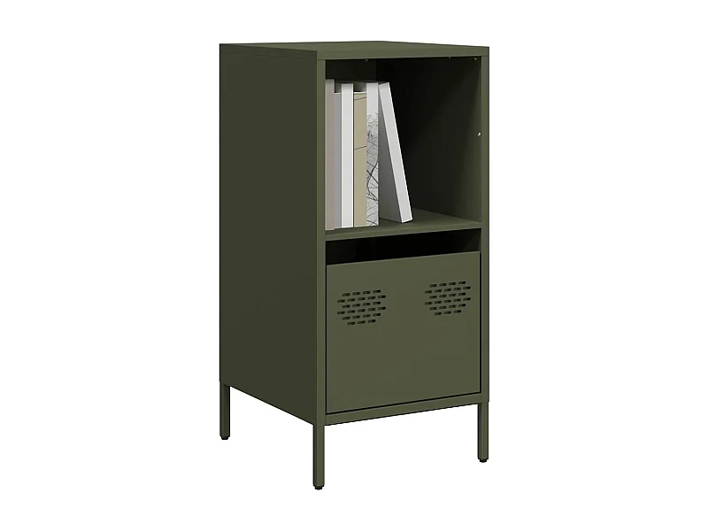 Buffet vert olive 35x39x73,5 cm acier laminé à froid