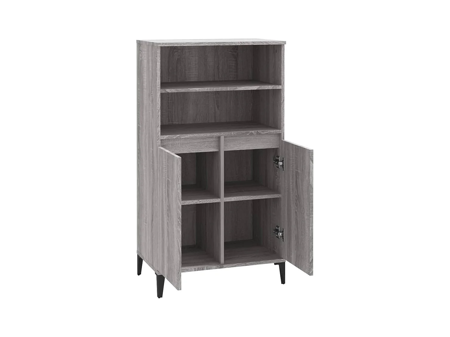 Buffet haut Sonoma gris 60x36x110 cm Bois d'ingénierie