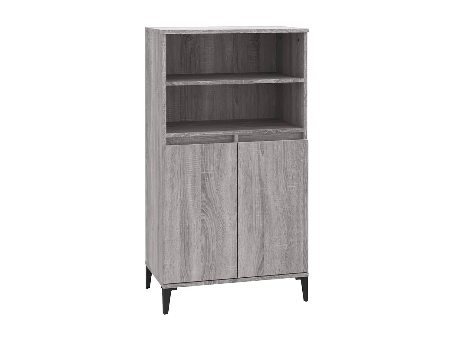 Buffet haut Sonoma gris 60x36x110 cm Bois d'ingénierie