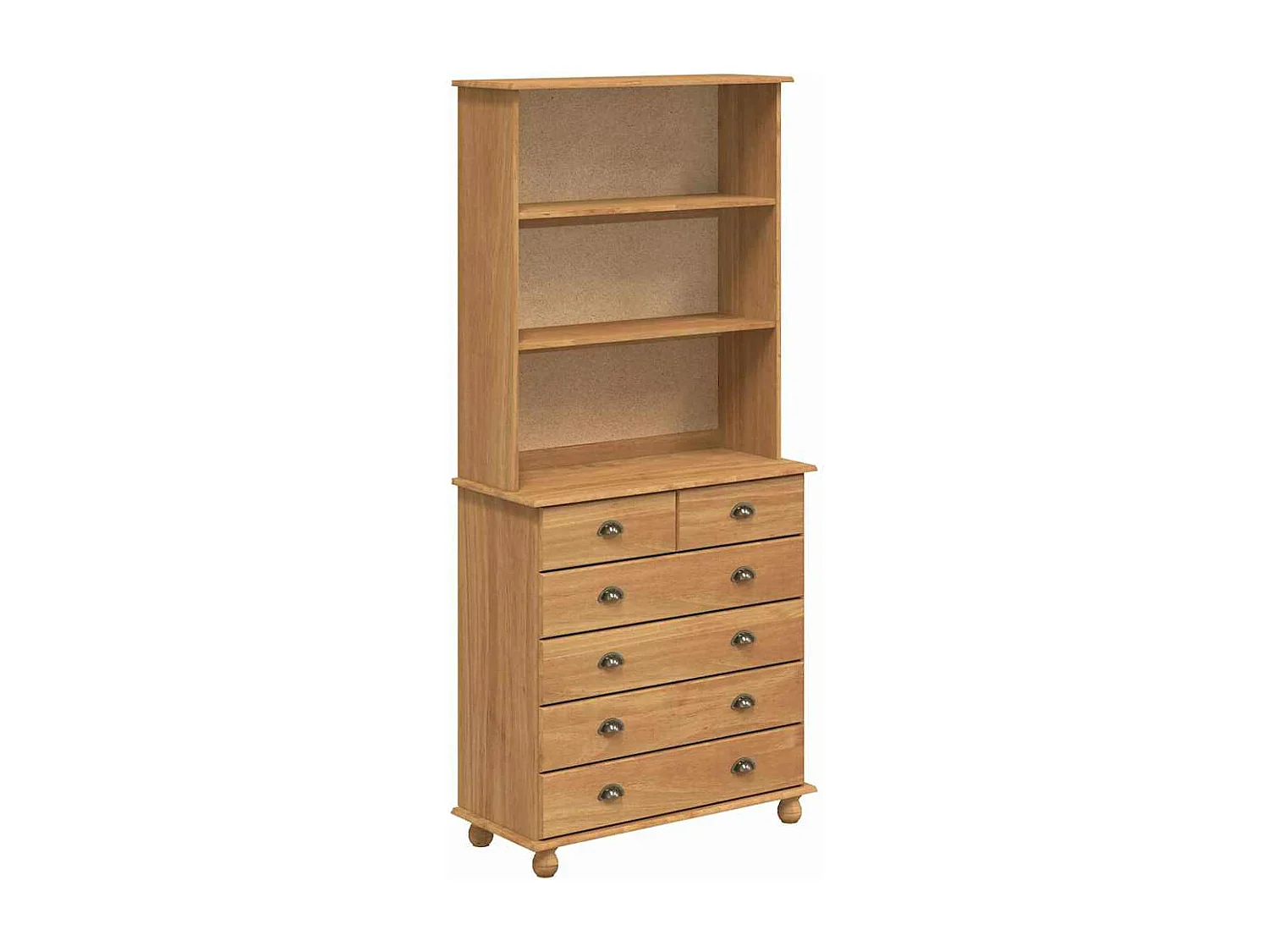 Stall "ASKIM" Goldbraun 91x40x199,5 cm Massivholz Kiefer