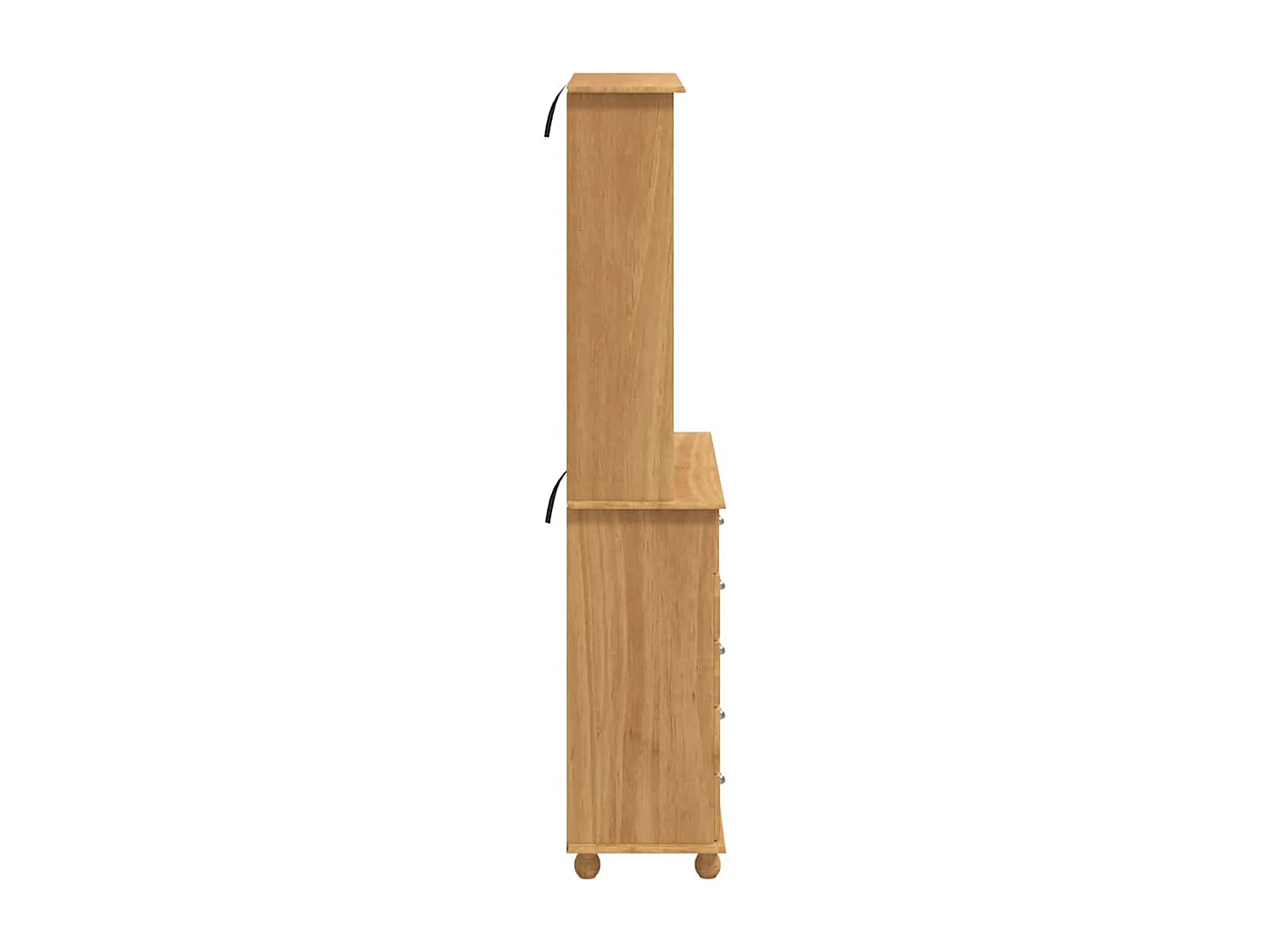 Stall "ASKIM" Goldbraun 91x40x199,5 cm Massivholz Kiefer