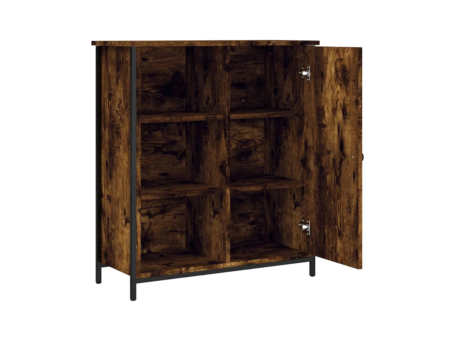 Buffet chêne fumé 70x30x80 cm bois d'ingénierie